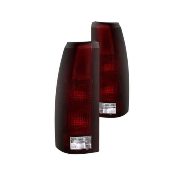 Spyder Spyder 9028786 Chrome Red & Smoke Factory Style Tail Lights for 1988-2001 Chevy C1500 & C3500 S2Z-9028786 - main